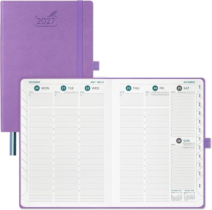 BEZEND 2027 Planner Weekly and Monthly, Daily Calendar Book (A5-6"x8.5")