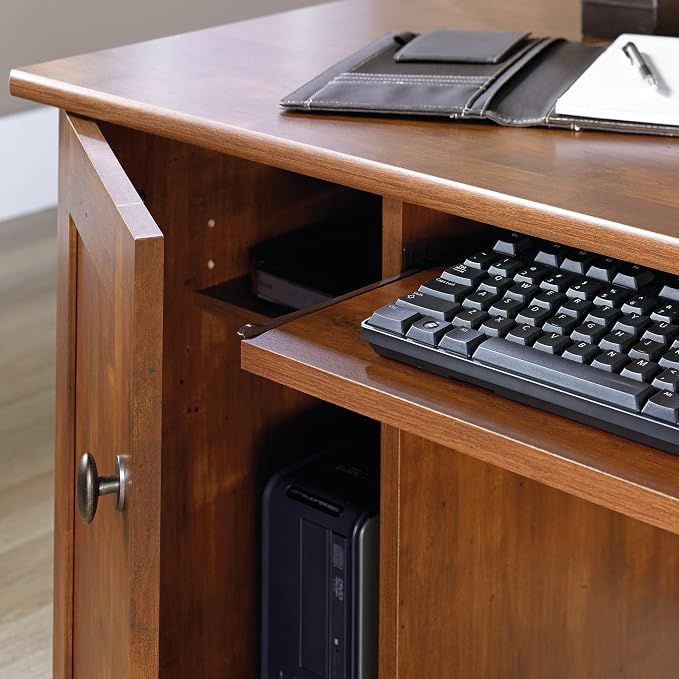 Sauder Engineered Wood Computer Desk in Brushed Maple