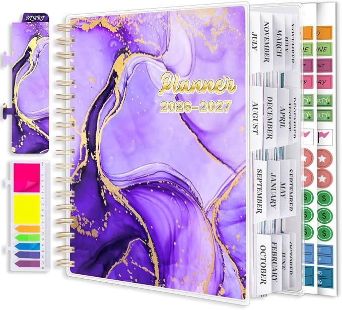 Planner 2026-2027, 18 Months Academic Daily Weekly Monthly Calendar Planner