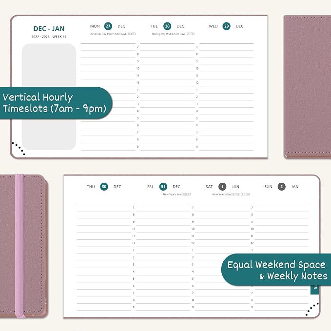 BEZEND Pocket Calendar 2027, Weekly Monthly Planner for Purse (6.5"x3.75")