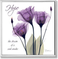 Stupell Home Décor Hope Purple Flower X-ray Art Wall Plaque, 12 x 0.5 x 12, Proudly Made in USA