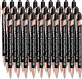 STREADVE Personalized Custom Pens 30 Engraved Writing Pen with Name Logo, Customized Promotional Items Stylus Pen Gifts for Men Women Realtor Nurse Wedding Business, Black