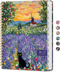 Planner 2026-2027, Monthly & Weekly Jul 2026-Jun 2027 Calendar Book | 6.3" x 8.5", Hardcover Spiral Planner with Tabs, School & Daily Pretty Agenda for Women, Students, Teachers, Lavender Dusk