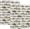 Sea Fish Round Ring Binders Ocean Creatures 3 Ring Clipboard Binder for Office School Work Supplies File Folder 200 Sheet Capacity 2 Pieces