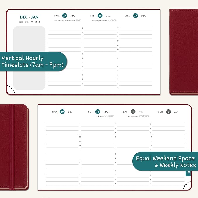 BEZEND Pocket Calendar 2027, Weekly Monthly Planner for Purse (6.5"x3.75")