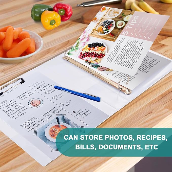 ALAZA 3 Ring Binder Two Turtle Earth Clipboard Round Ring Binder Holds 1.5 Inch Three Rings Binders for Office Supplies, 1Pack