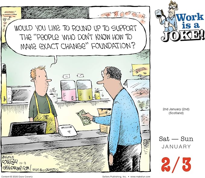 Work is a Joke 2027 Daily Desk Calendar: Boxed Page-a-Day Humor Calendar by Dave Coverly with Day-to-Day Workplace Jokes, Cartoons & Sarcastic Office Laughs