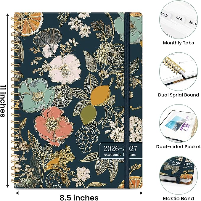 ZOTIA Planner 2026-2027 Weekly & Monthly Calendar Planner Jul 2026-Jun 2027
