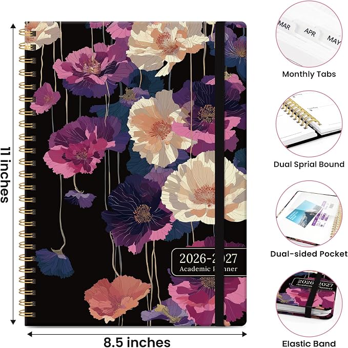 ZOTIA Planner 2026-2027 Weekly & Monthly Calendar Planner Jul 2026-Jun 2027