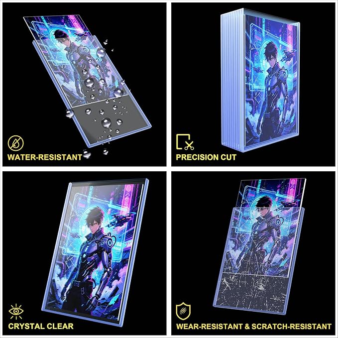 10ct Current Comic Book Toploaders - Crystal Clear Rigid Protectors | Protect Modern Comics from Scratches, Dust and Moisture, Rigid Clear Holders Provide Safe Storage and Display Protection