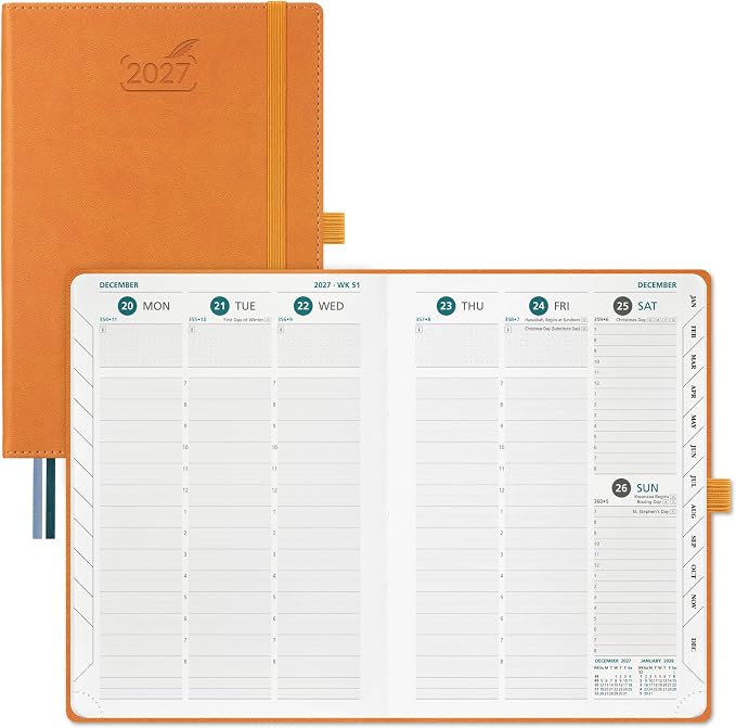 BEZEND 2027 Planner Weekly and Monthly, Daily Calendar Book (A5-6"x8.5")