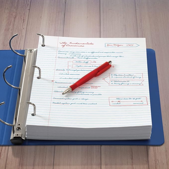 Oxford Loose Leaf Paper, 2000 Sheets, College Rule Filler Notebook Paper, 8-1/2" x 11", 3-Hole Punched Fits 3-Ring Binders, 4 packs of 500 (62331)