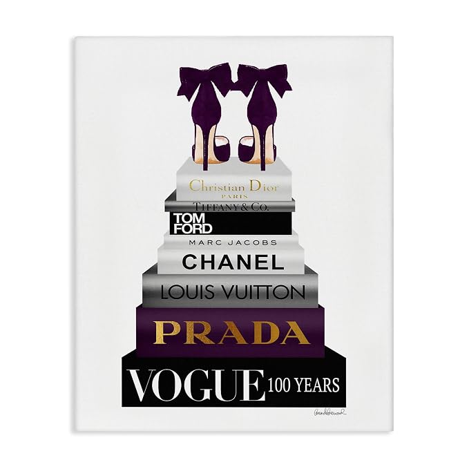 Fashion Designer Shoes, 16 x 20 Inch Canvas Wall Art | Stupell Industries · By Amanda Greenwood · High quality inks · Ready to hang · Made in USA