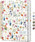 Taja Planner 2026-2027, Jul 2026-Jun 2027 Monthly & Weekly Calendar Planner | 8.5" x 11", Hardcover Academic Calendar, Teacher Student Agenda Book with Tabs, School Office Supplies, Wildflowers