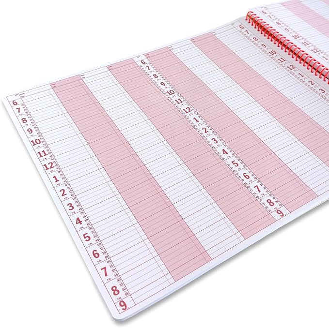Portage Business Appointment Book and Daily Planner – Undated Appointment Book, Hourly Planner in 15 Minute Intervals, Durable With Extra Thick Cover, Spiral Bound With Rounded Pages – 41 x 35