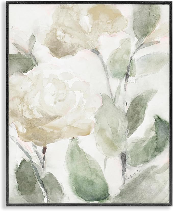 Stupell Industries 'Charming Abstract Florals', Framed Giclee Art, Black, 11 x 14 Inches, Easy to Hang and Sturdy, Made in USA, by Lanie Loreth
