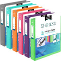 XHSHENG 1 Inch Binders 3 Ring,One Touch Easy Open D-Rings,Letter Size | 1 In Three Ring Binders,with 2 Pockets, Holds 225 Sheets 8.5x11 inch Papers, View Binders for School Supplies