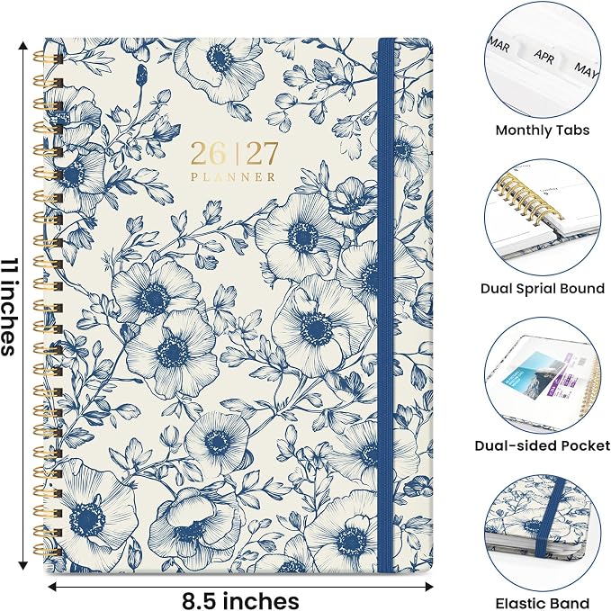 ZOTIA Planner 2026-2027 Weekly & Monthly Calendar Planner Jul 2026-Jun 2027
