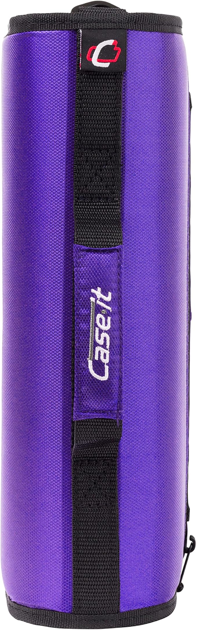 Case-it School Zipper Binder | 3" O-Rings | 600-Sheet | D-146 Purple Haze | Mighty Zip Tab, 5-Subject Expanding File Folder, Multiple Pockets, Storage Organizer, Shoulder Strap, Office