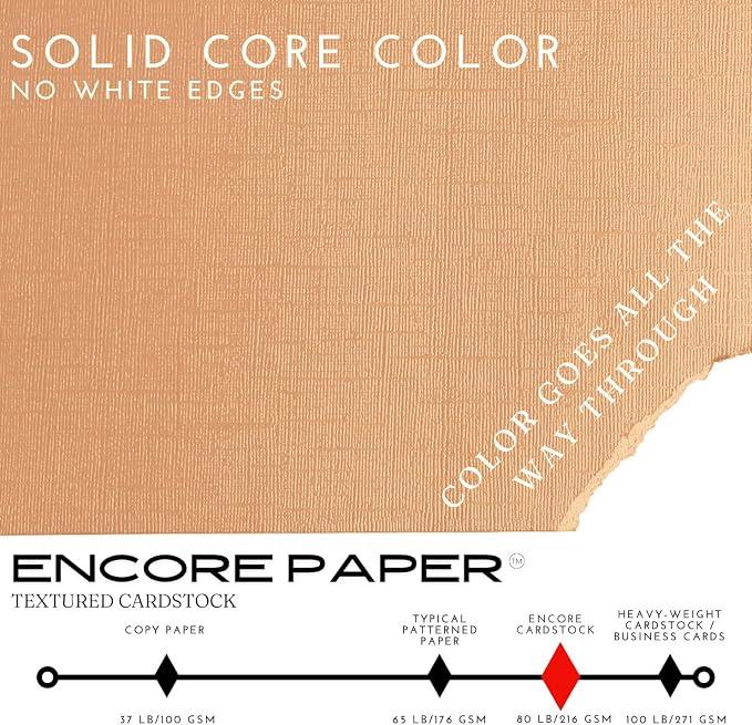Cantaloupe—12x12 Textured Cardstock | 80lb Textured Orange Scrapbook Paper | Premium Cardstock for Cricut Cutting | 25 Sheets
