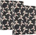 Karate Black Background 3 Ring Binder 1.5 Inch 2 Pack with 200 Sheet for Kids School Supplies Women Men Office