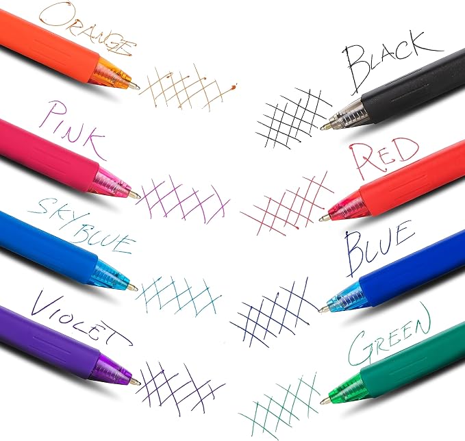 Pentel WOW! Ballpoint Pen, (1.0mm) Medium Line, Black Ink, Pack of 60, Canister (BK440PC60A)