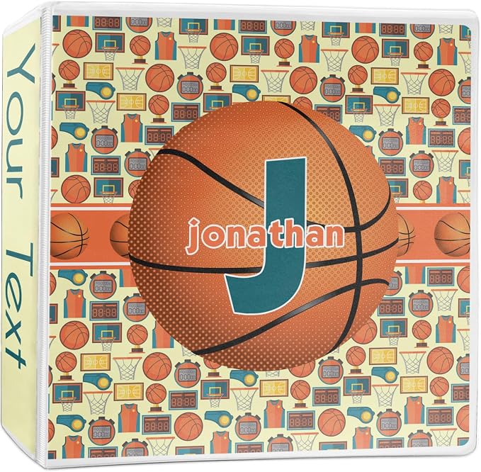 Personalized Basketball 3-Ring Binder - 2 inch