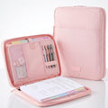 Sturdy 3 Ring Zipper Binder with Strap for School - Beautiful 1 Inch Zip Up Binder with 5-Tab Dividers Holds 420 Sheets, Books & Laptop - Easy to Carry Trapper Keeper Made of Premium Fabrics