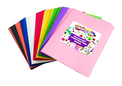 Colorations Color Construction Paper, Smart Pack, Assorted Color Paper, Colored Paper, Coloring Paper, Drawing, Craft Paper,Classroom Supplies, Kids Construction paper, 600 Sheets,Home,Home School Use | 600 Sheets Smartpack Colored Paper, Bulk Pack Art...