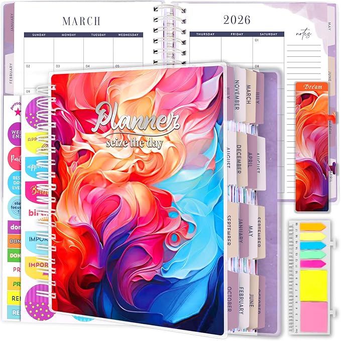 Arundhati Planner 2026-2027, 18 Months Large Daily Weekly Monthly Organizer