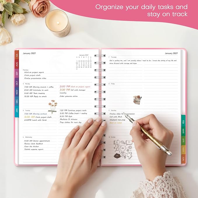 Planner 2026-2027 Weekly & Monthly Academic Planner, 6" x 8.3"