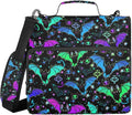 Bat Magic Binder Bag 3 Ring Zipper with Handle Shoulder Strap | for School Work Office Organizer Storage Case