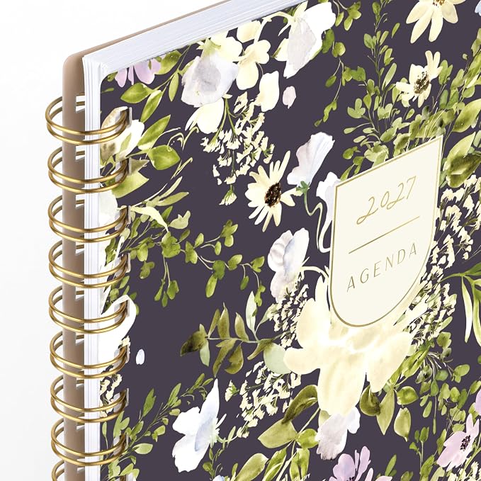 Mead Cambridge 2027 Planner, Weekly & Monthly, 8.5" x 11", Leah Bisch, Peony Garden (LB57-905-27)