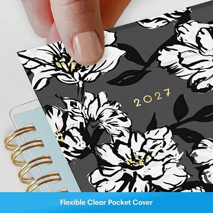 Blue Sky 2027 Weekly & Monthly Planner Calendar, 8.5"x11", Baccara Dark