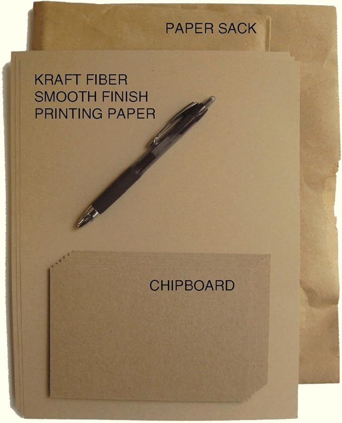 150 Brown Kraft Fiber 80# Cover Paper Sheets - 8.5" X 11" (8.5X11 Inches) Standard Letter|Flyer Size - Rich Earthy Color with Natural Fibers - 80lb/pound Cardstock - Smooth Finish