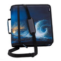 Case-it School Zipper Binder | 3" O-Rings | 600-Sheet | D-146 Tidal Wave | Mighty Zip Tab, 5-Color Tab Expanding File Folder, Multiple Pockets, Shoulder Strap, Office