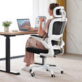 TRALT Office Chair Ergonomic Desk Chair - Gaming Chair with Lumbar Support | 330 LBS Home Office Desk Chairs with Headrest, Reading Chair with Flip-up Armrests, Comfortable Computer Chairs (1, Black)