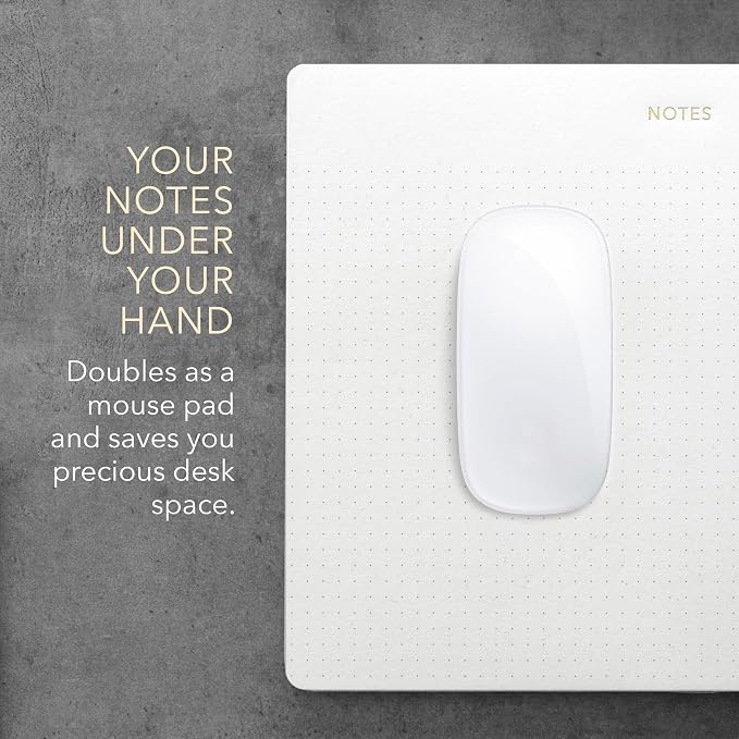 Professional Productivity Bundle: Gold-Foiled To-Do List & Notes Mouse Pad - FSC™ Certified Desk Organizers
