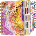 Academic Planner 2026-2027, 18 Months Weekly and Monthly Daily Planner from July 2026 - December 2027, 8.5" x 11" A4 Large Hardcover Agenda Organizer Book with Tabs, Spiral Yearly Calendar Planners for School Work Home,Autumn Tree