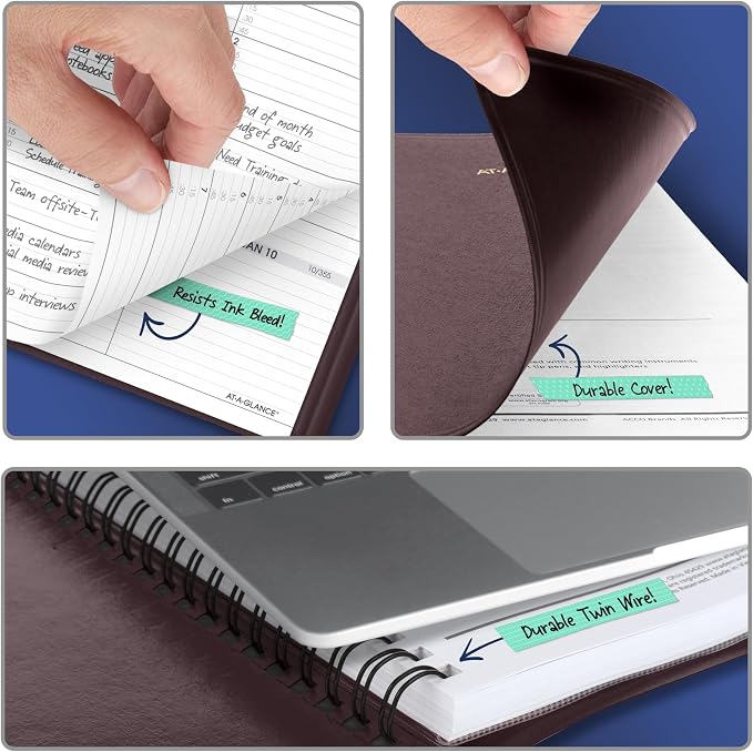 AT-A-GLANCE 2027 Appointment Book Planner, Weekly, 13-Month Jan-Jan, 8.25" x 11", Winestone (709505027)