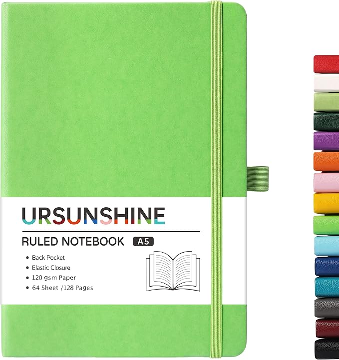 Ruled Notebook/Journal - Classic Lined Journal/Notebook, 5.3" x 8.26"