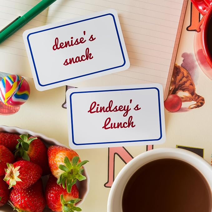 Avery Flexible Printable Name Tags, 2-1/3" x 3-3/8", White with Blue Border, 400 Removable Name Badges (05895)