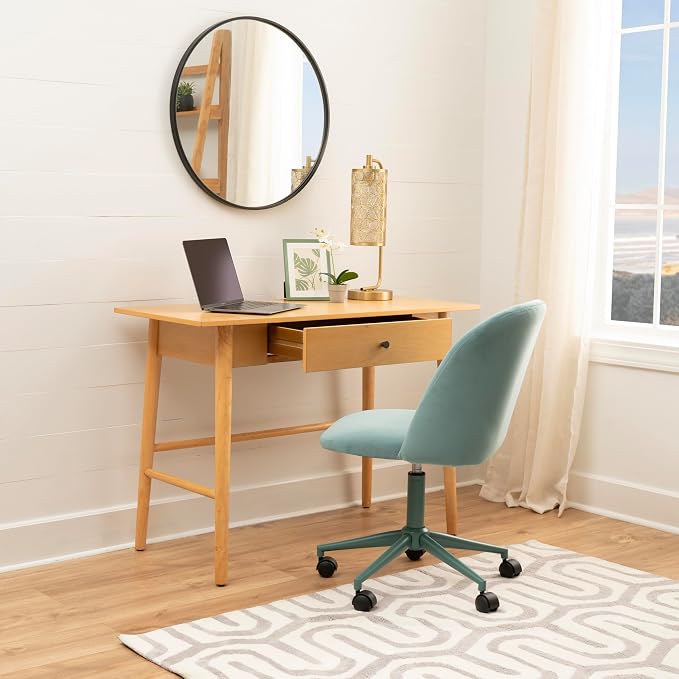 Linon Melissa Natural Wooden One Drawer Writing Desk
