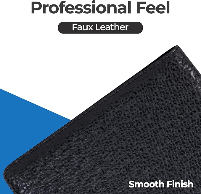 Case-it Business Padfolio | Letter Size | PAD-14 Black | Premier, Letter Size Writing Pad, School & Office