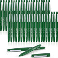 Lelix Felt Tip Pens, 40 Green Pack, 0.7mm Medium Point, Felt Tip Markers Pens for Journaling, Writing, Note Taking, Planner, Perfect for School Office and Art Supplies