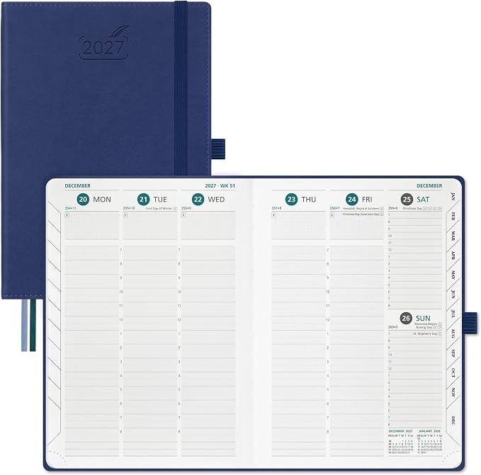 BEZEND 2027 Planner Weekly and Monthly, Daily Calendar Book (A5-6"x8.5")