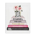 Stupell Industries Book Stack Fashion Candle Pink Rose | Stupell Industries · By Amanda Greenwood · Graphic art still life charm · Ready to hang · Made in USA