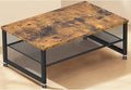 ECOLOVI 2-Tier Computer Monitor Stand Riser, Printer & Laptop Stand, Office Desk Accessories, Workspace Desk Organizer for Home Office Supplies, Brown