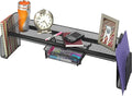 Safco Onyx Mesh Off-Surface Desk Organizer 3604BL, Black Powder Coat Finish, Durable Steel Mesh Construction