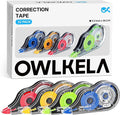 OWLKELA 32Pcs Correction Tape, 39.3 Ft, Colored core